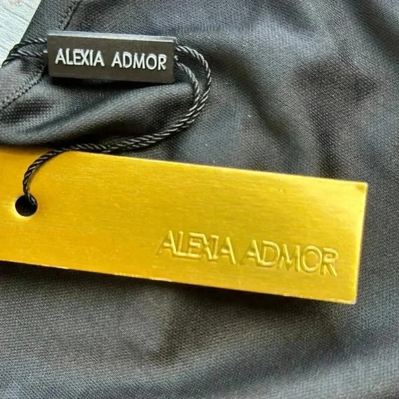 NWT Alexia Admor Women’s Small Decorative Mesh Top with Black Cami - Picture 5 of 8